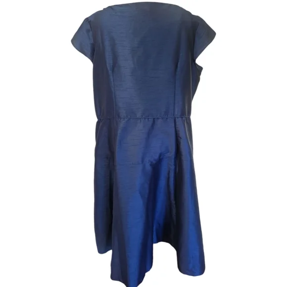 WAYWARD FANCIES eShakti Floral Vine Embroidered Dupioni Dress - Size 4X - Picture 6 of 12